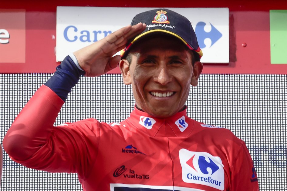 El colombiano Nairo Quintana, nuevo campeón de la Vuelta a España. / AFP