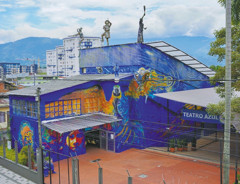 El teatro de las montañas, el Teatro Azul