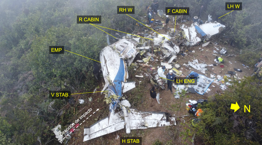 Los detalles que reveló informe sobre el accidente de avión de Satena en Norte de Santander
