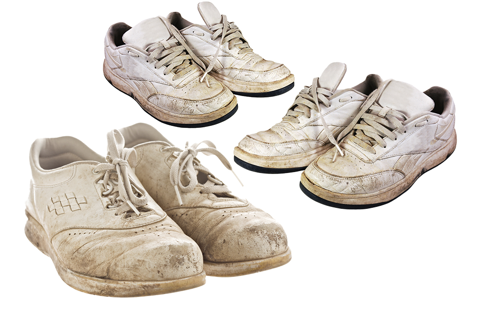 Limpiar tenis blancos rápido