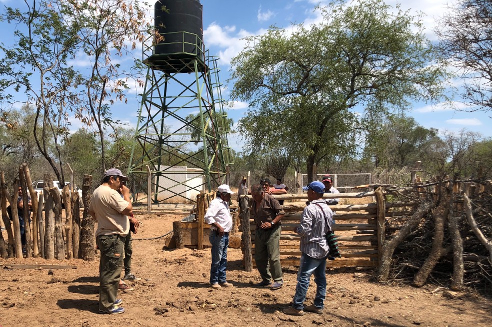 Recorrida por las obras que buscan garantizar la disponibilidad de agua para las comunidades, en octubre pasado.