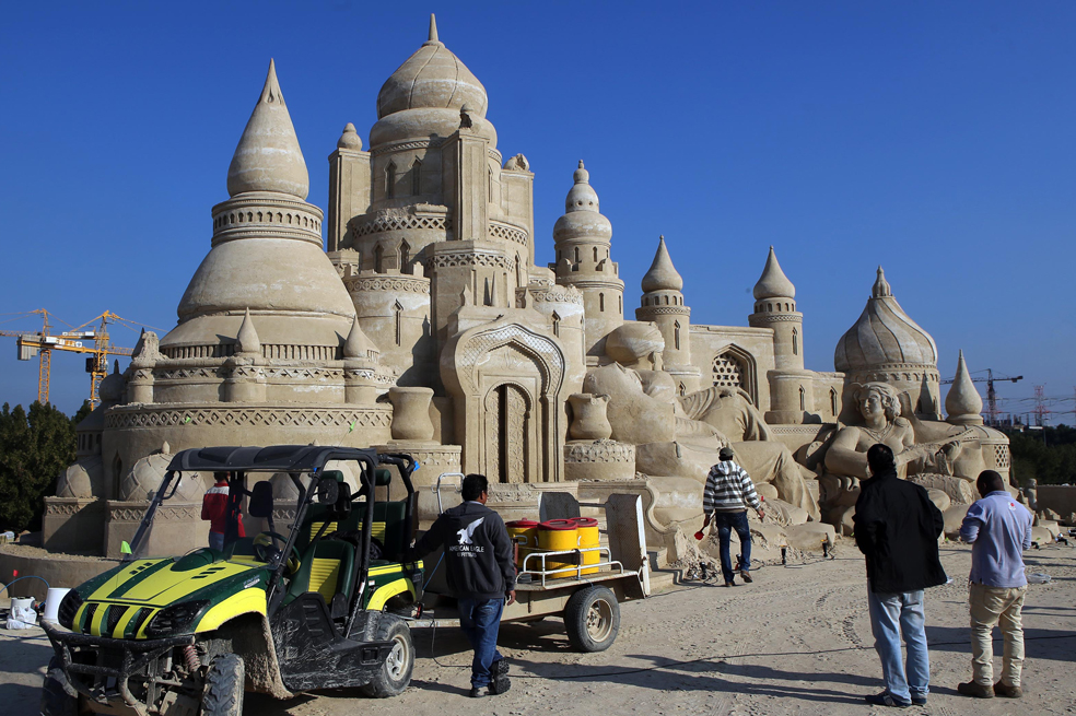 Así luciría un pueblo si fuera de arena