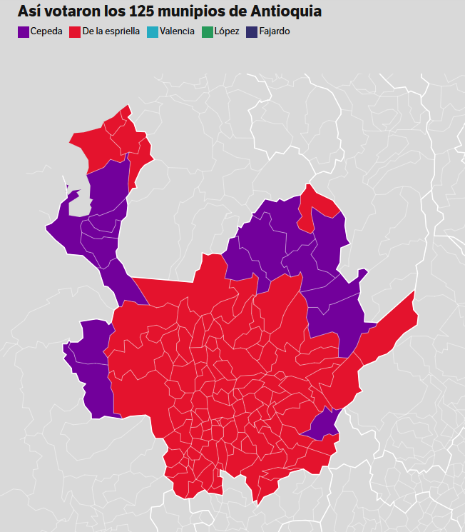Antioquia mapa 31 de mayo 2026 elecciones