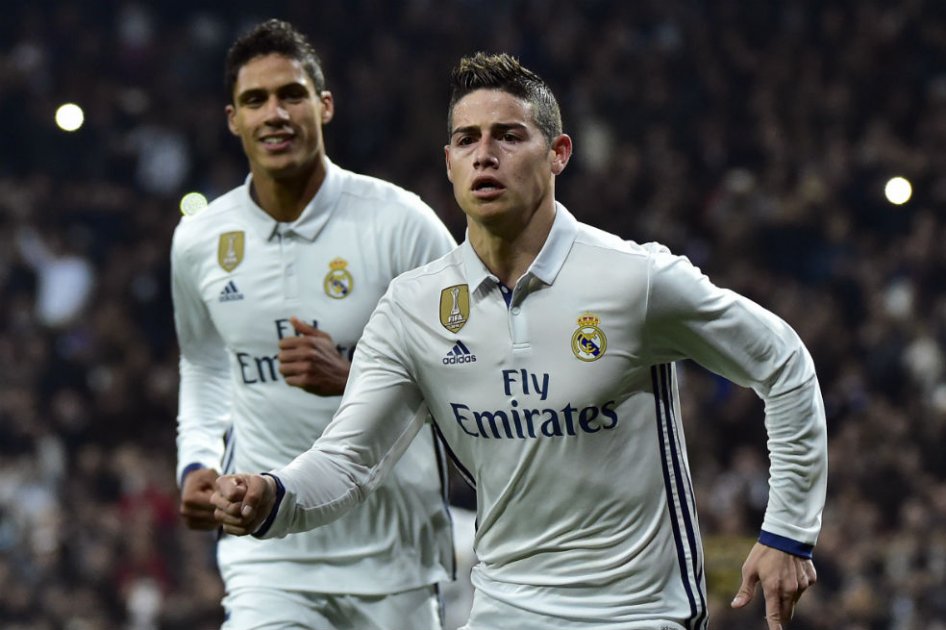James Rodríguez se entrenó al margen del grupo. Foto: AFP