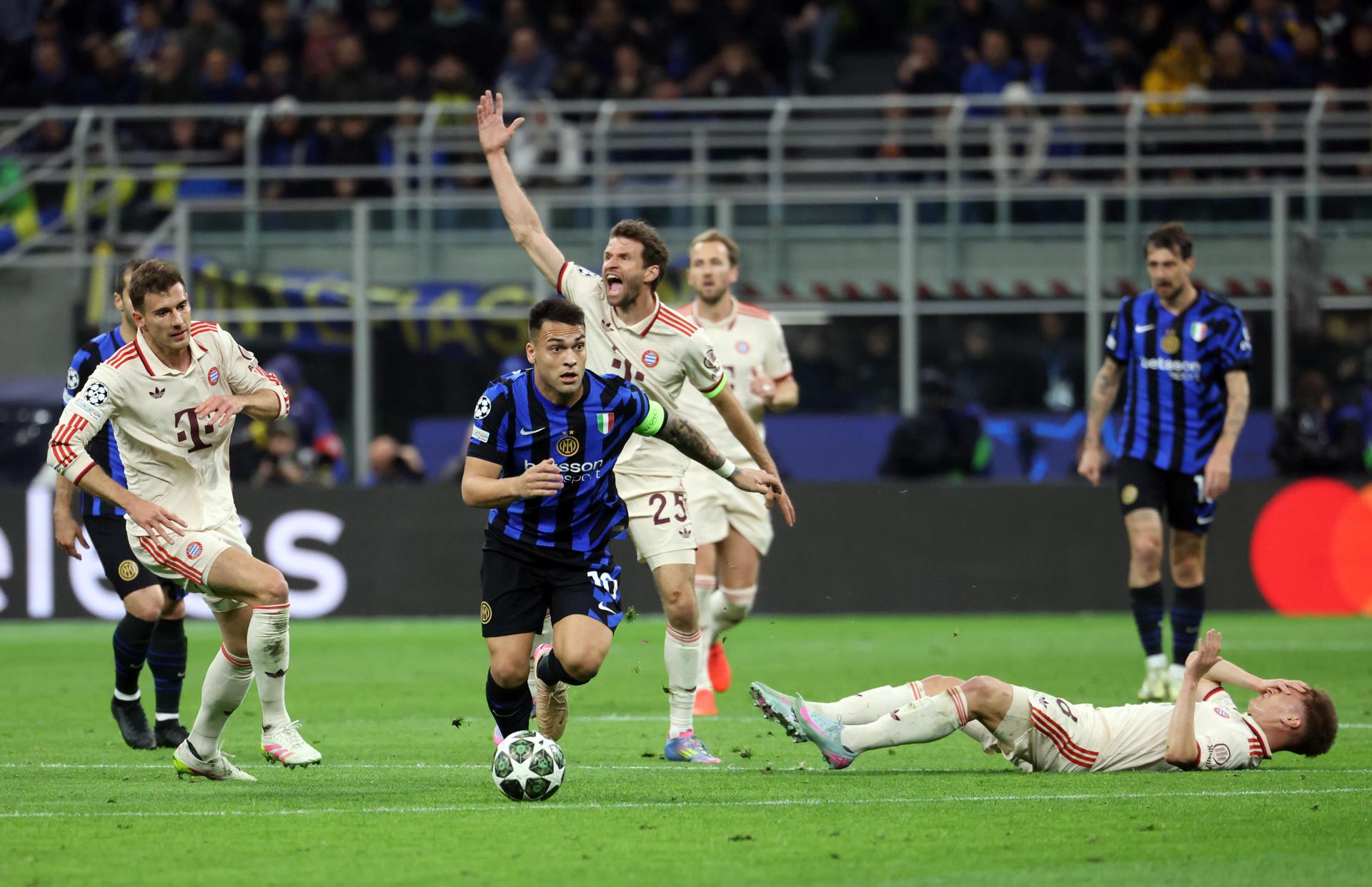 Champions League: Inter de Milán sufrió pero dejó por fuera al Bayern Múnich