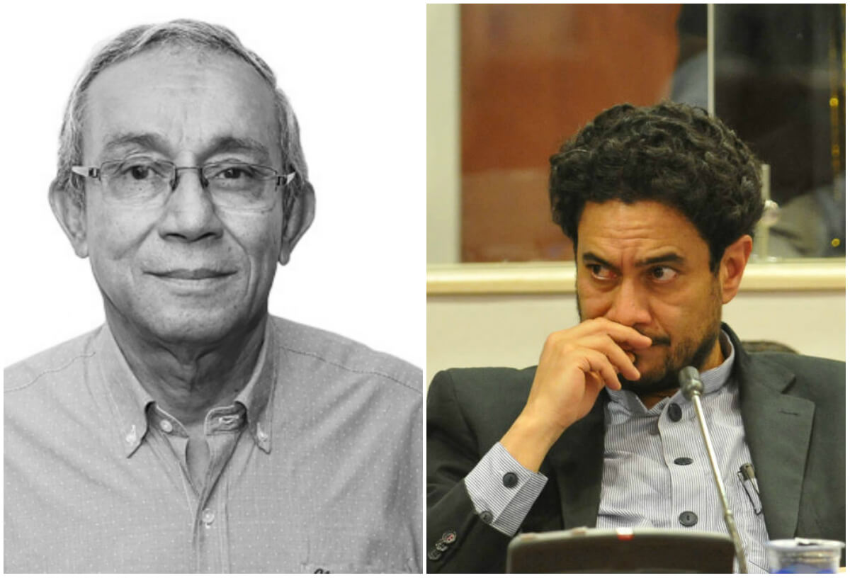Darío Acevedo, director del CNMH, y el senador Iván Cepeda.