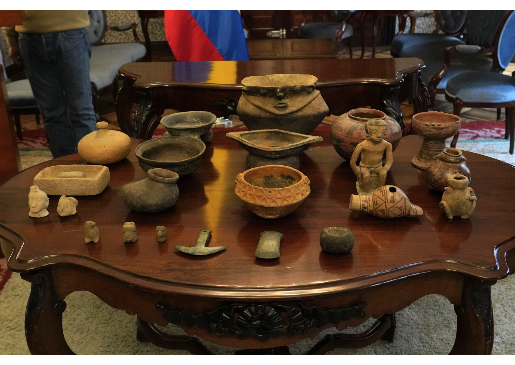 Colombia recupera piezas arqueológicas y etnográficas repatriadas desde EE.UU.