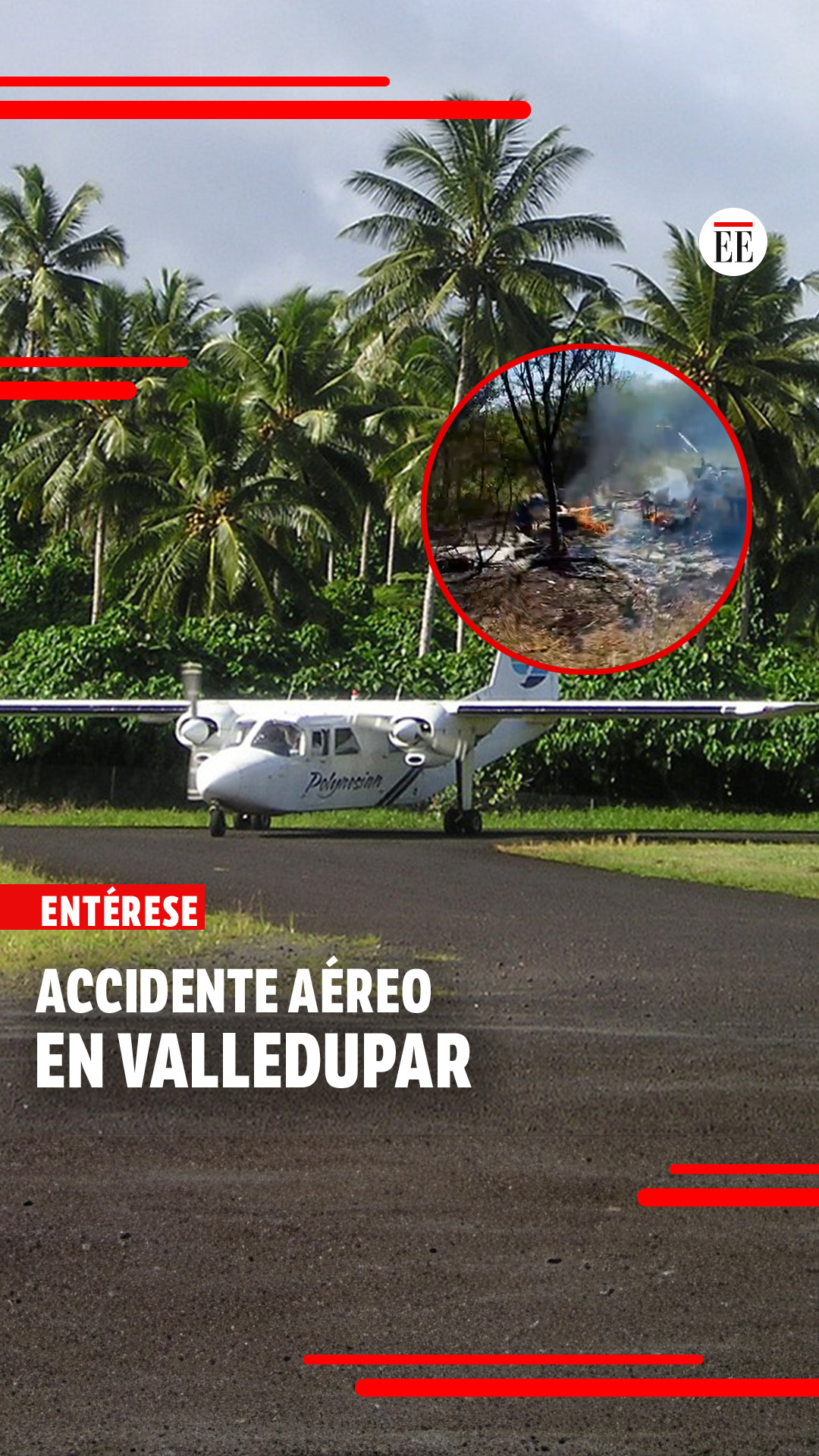 Accidente de avión ambulancia cerca al aeropuerto de Valledupar