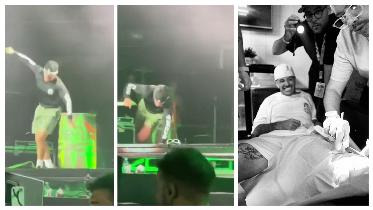 Feid sufrió caída durante el concierto de  Ibai Llanos y le tuvieron que ‘coger punto’