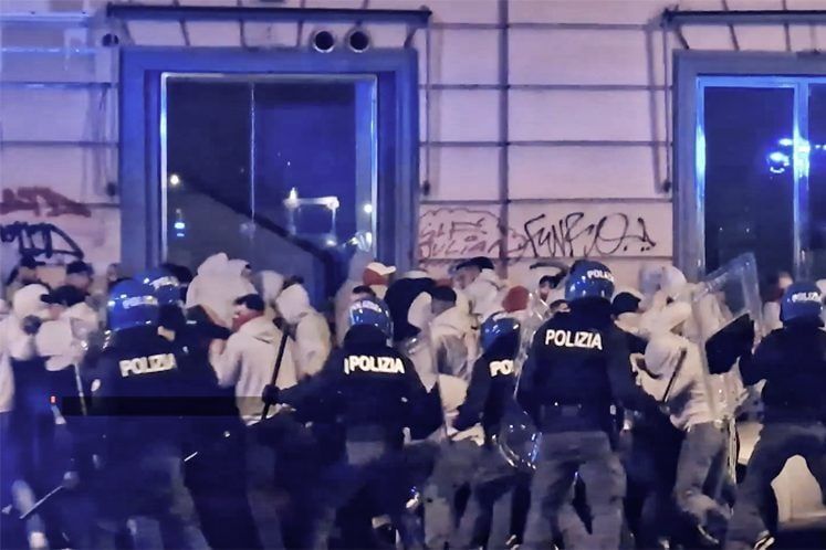 Once hinchas del Unión de Berlín fueron detenidos tras disturbios en Nápoles