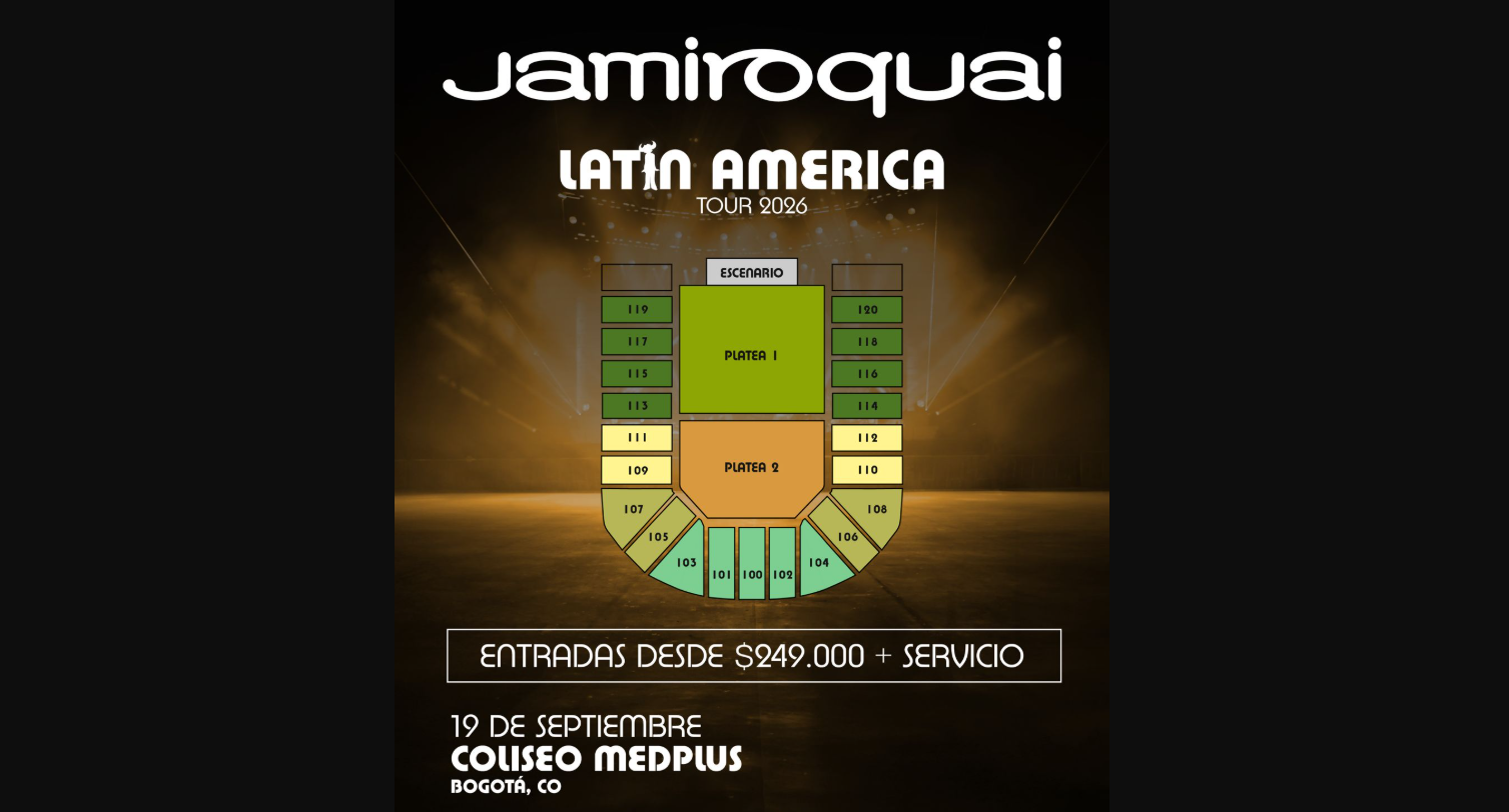 Jamiroquai anunció concierto en Colombia después de 16 años: fecha, lugar, precios y más