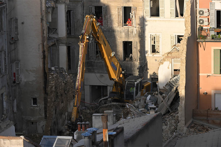 Aumenta el número de muertos tras la caída de un edificio en Marsella