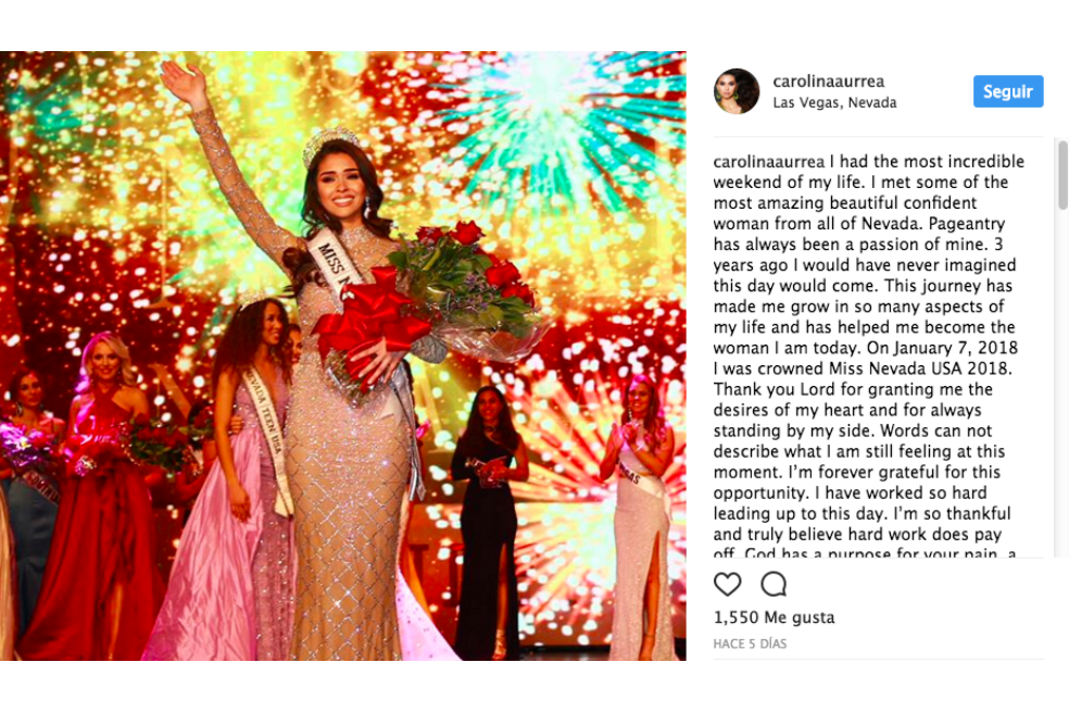 Dos colombianas buscarán coronarse como Miss USA 2018