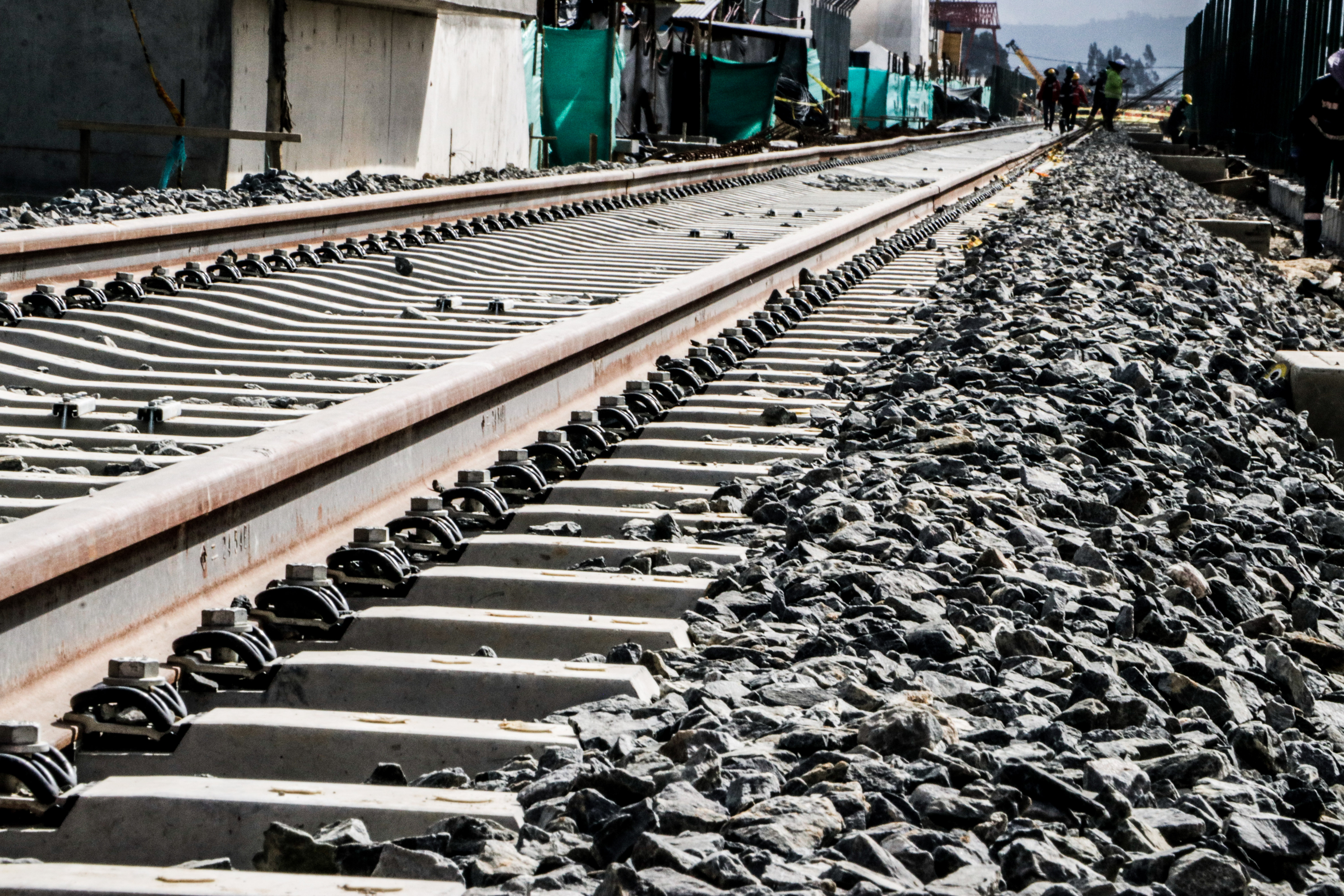Llegada del primer tren al Patio Taller de Bosa.