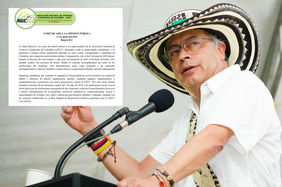 Convocan paro campesino para el 7 de julio por incumplimientos en entrega de tierras