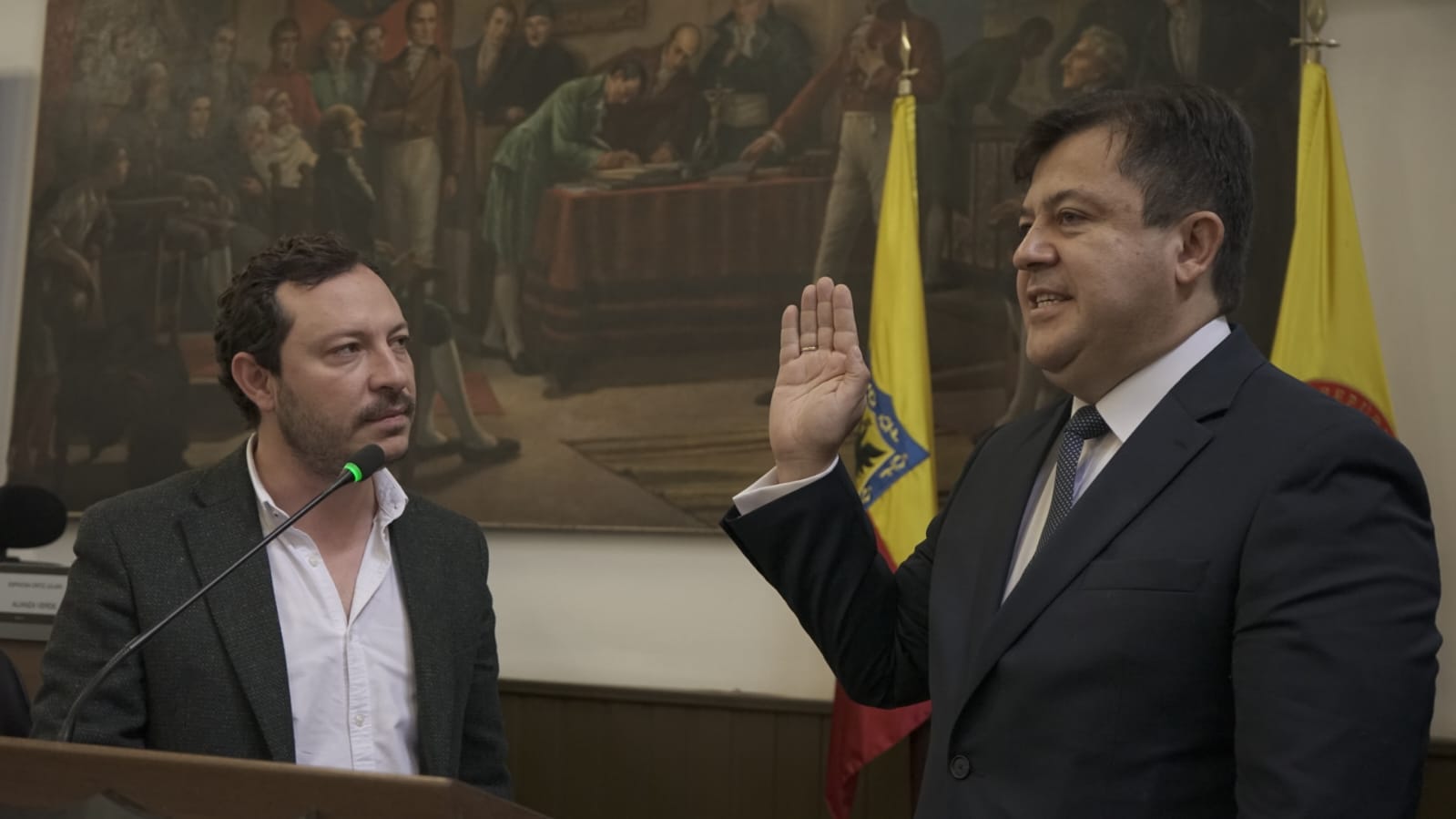 Andrés Castro Franco, se posesionó este 10 de marzo de 2024, como nuevo personero de Bogotá, luego de ganar el concurso de méritos que hizo el Concejo.