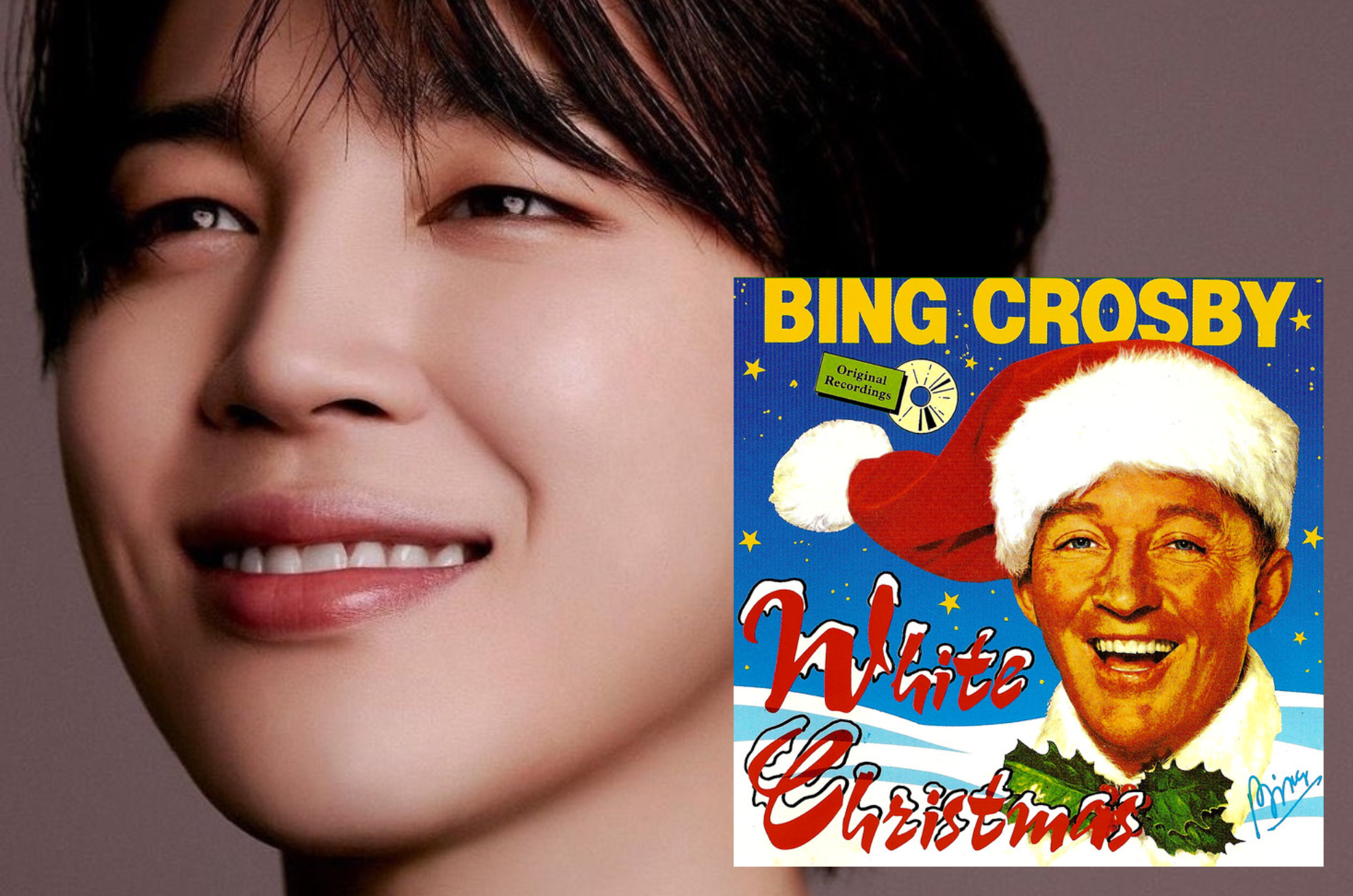 V, el cantante de BTS que reversiona “White Christmas” de Bing Crosby