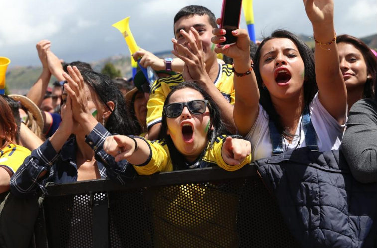Galería: Así vivió Bogotá el triunfo de la selección Colombia ante Polonia