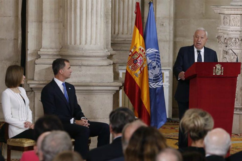 José Manuel García-Margallo durante su intervención para conmemorar el 70 aniversario de la Carta de las Naciones Unidas. / EFE