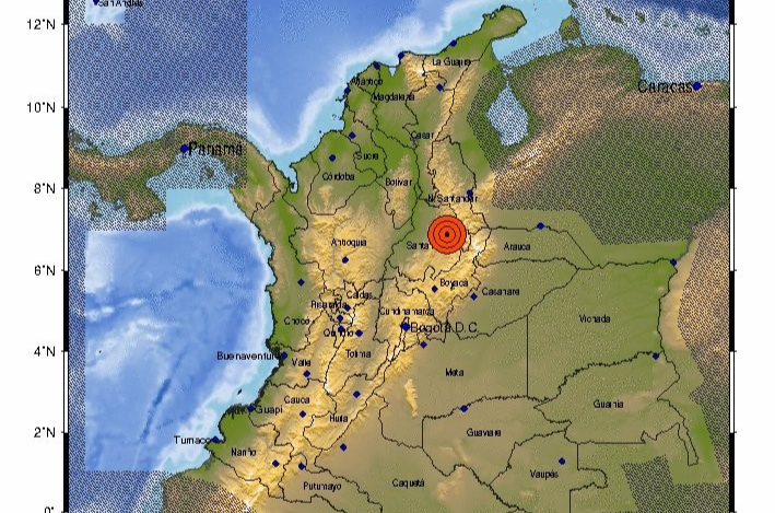 ¿Lo sintió? Sismo de 4.6 se registró este lunes en Los Santos, Santander