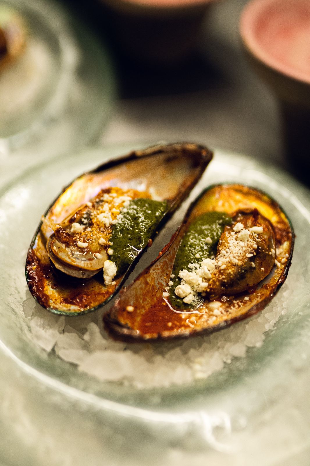 Mejillones y chocolate