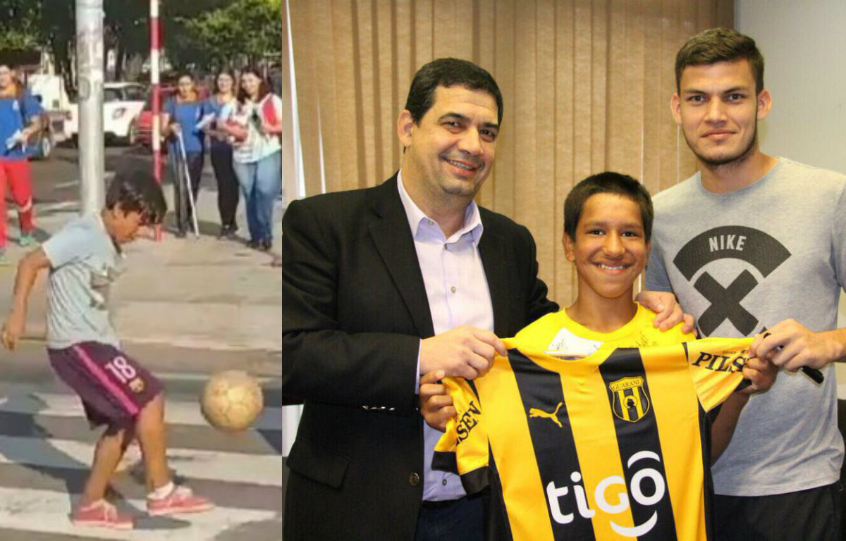 De hacer malabares con la pelota en un semáforo a fichar por Guaraní