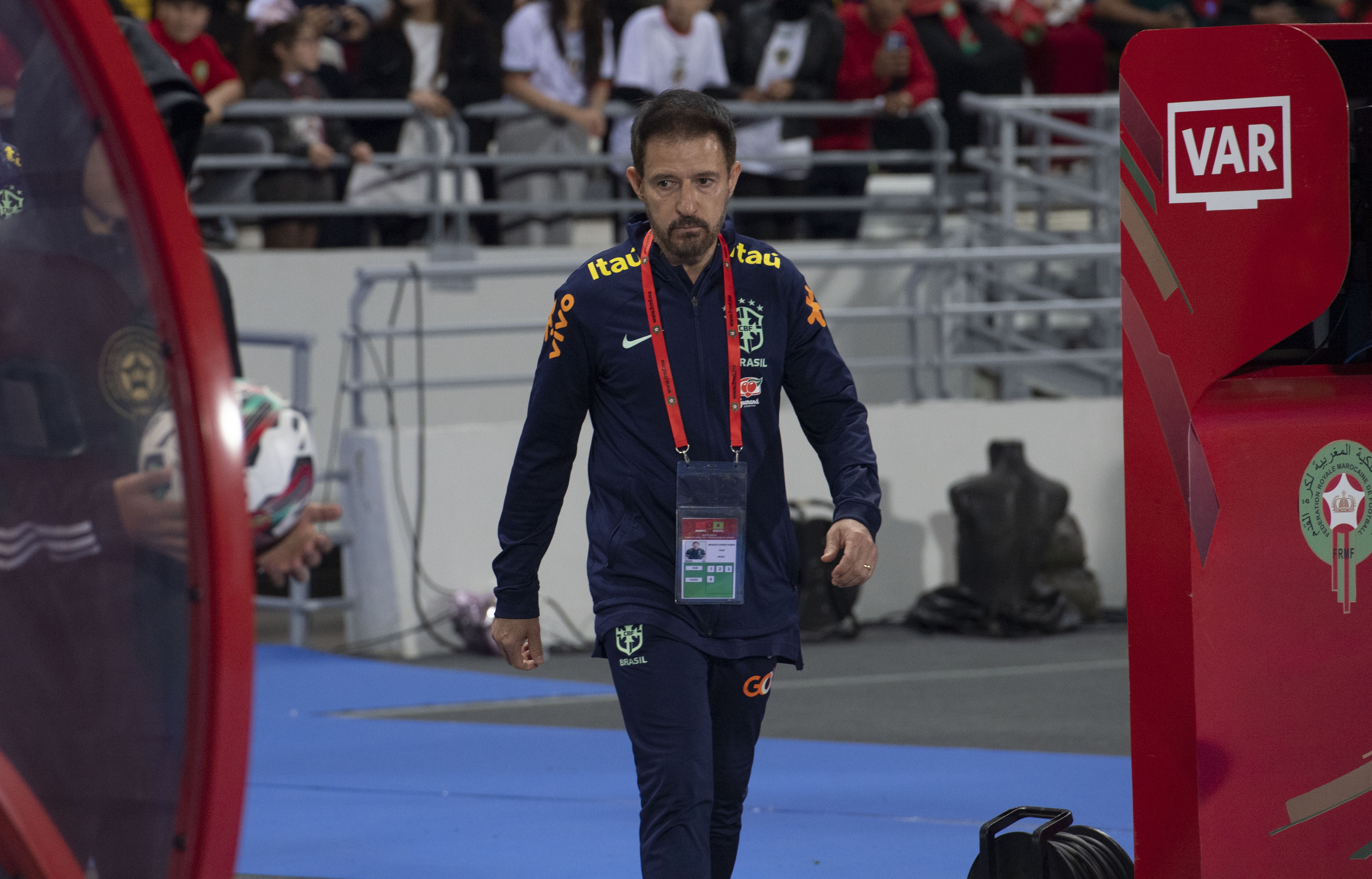Rabat (Morocco), 25/03/2023.- Head coach of Brazil Ramon Menezes during the friendly soccer match between Morocco and Brazil, in Tangier, Morocco, 25 March 2023. (Futbol, Amistoso, Brasil, Marruecos, Tánger) EFE/EPA/Jalal Morchidi