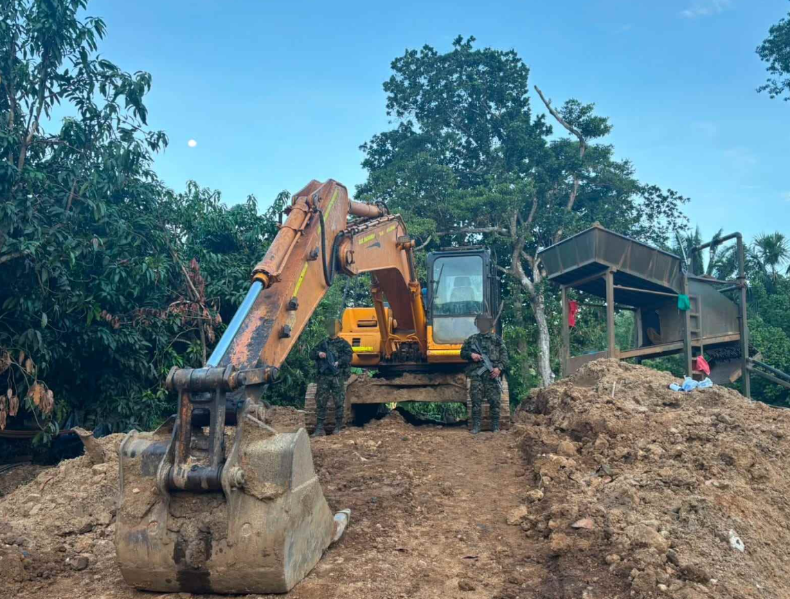 El Ejército desmanteló una mina ilegal de oro en la Sierra Nevada de Santa Marta