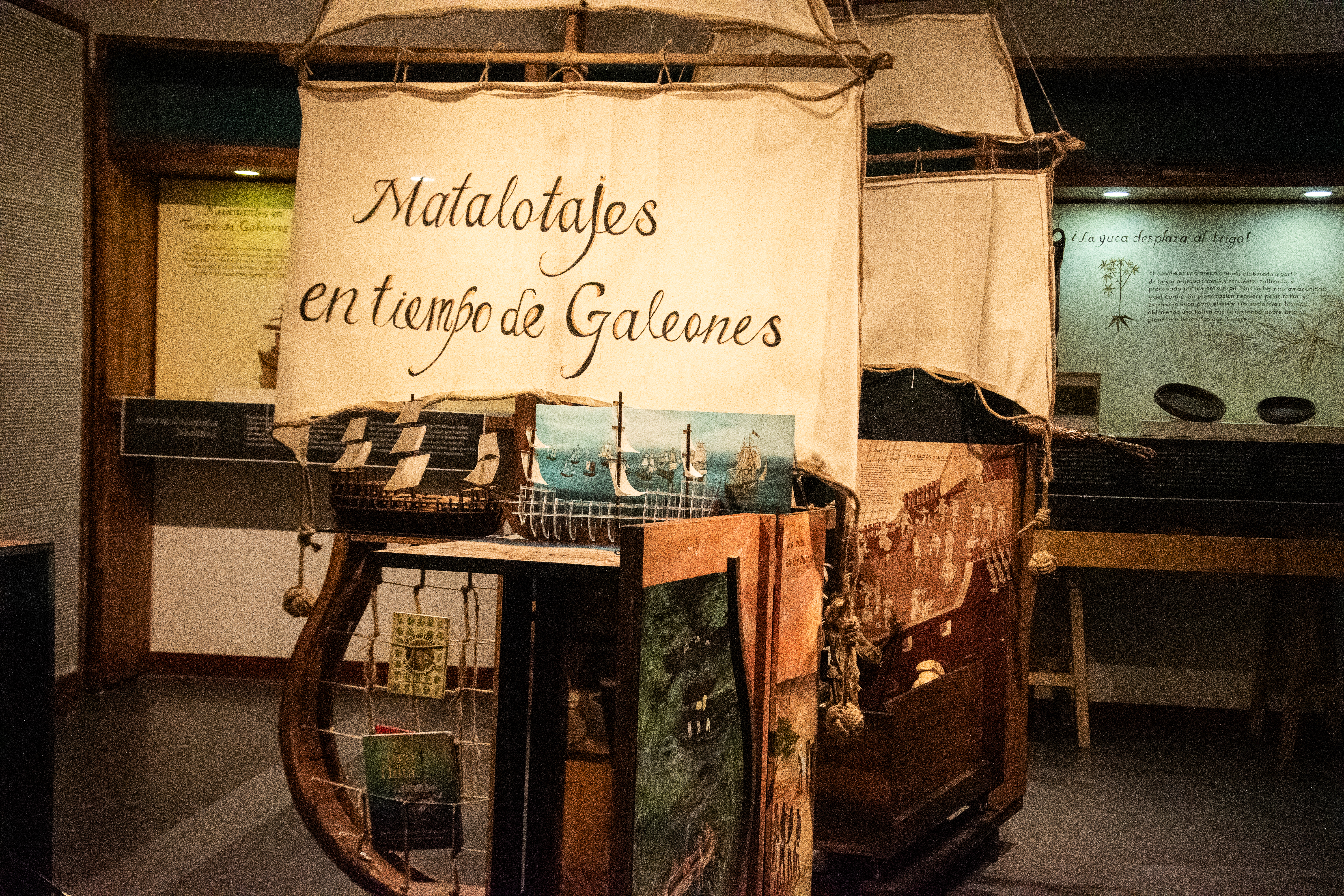 Una exposición interactiva busca acercar al público al galeón San José y su época
