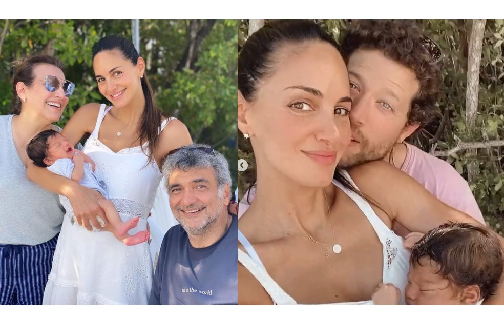 En fotos: así fue el primer paseo de Thiago, el hijo de Valerie Domínguez