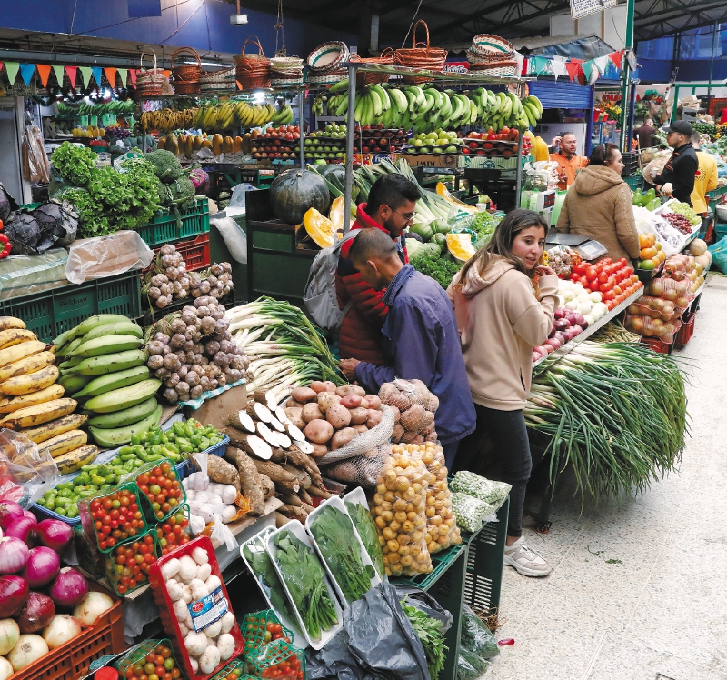Según Frubana, durante su operación en Colombia llegaron a comprar "más de 90 toneladas diarias de frutas y verduras a campesinos
locales" para venderle a "más de 30,000 restaurantes". EFE/ Carlos Ortega
