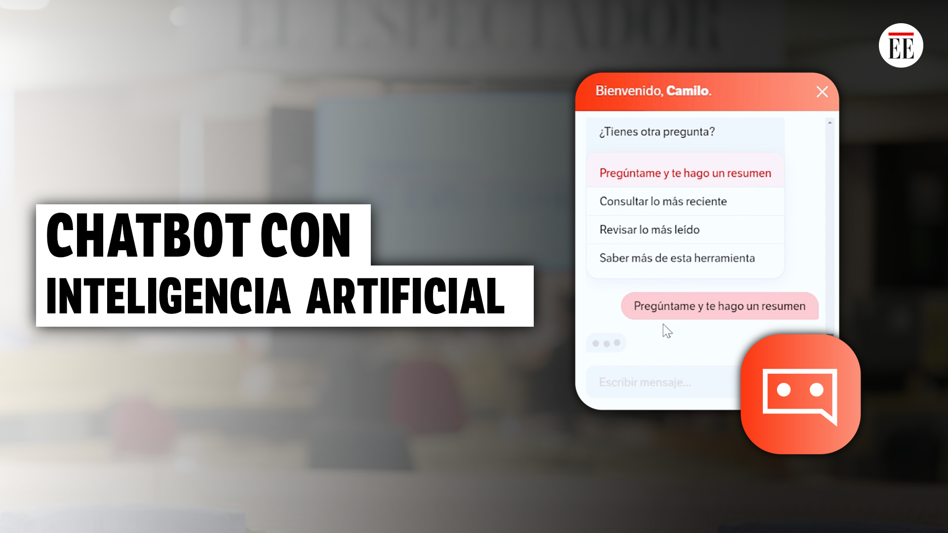 El Espectador lanza chatbot con inteligencia artificial para suscriptores