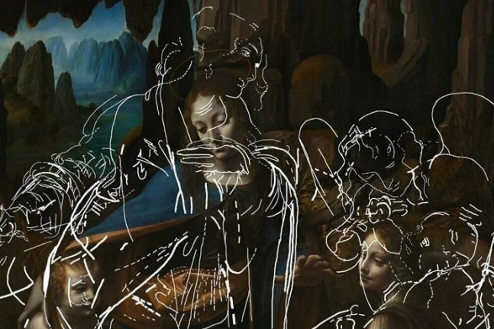 Un algoritmo revela dibujos ocultos en una obra maestra de Leonardo Da Vinci