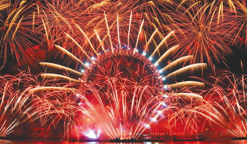 Fuegos artificiales de Londres