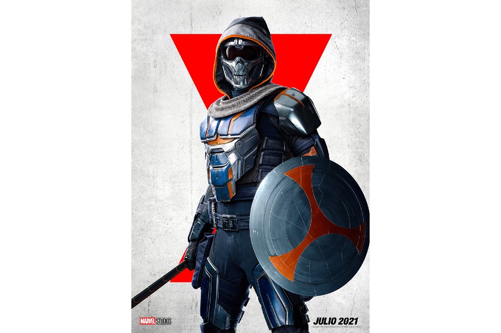 Taskmaster es un clásico villano de los Vengadores que finalmente hará acto de presencia en el MCU. Aún no se ha revelado la identidad de su intérprete, diversos rumores sostienen que el villano será la persona que actualmente está entrenando a las agentes rusas que son parte del Red Room, el sistema que creó a Natasha.