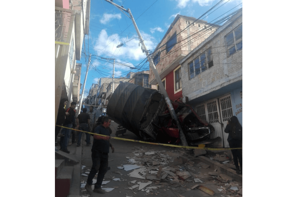 Camión sin frenos arrolló a varias personas en el sur de Bogotá