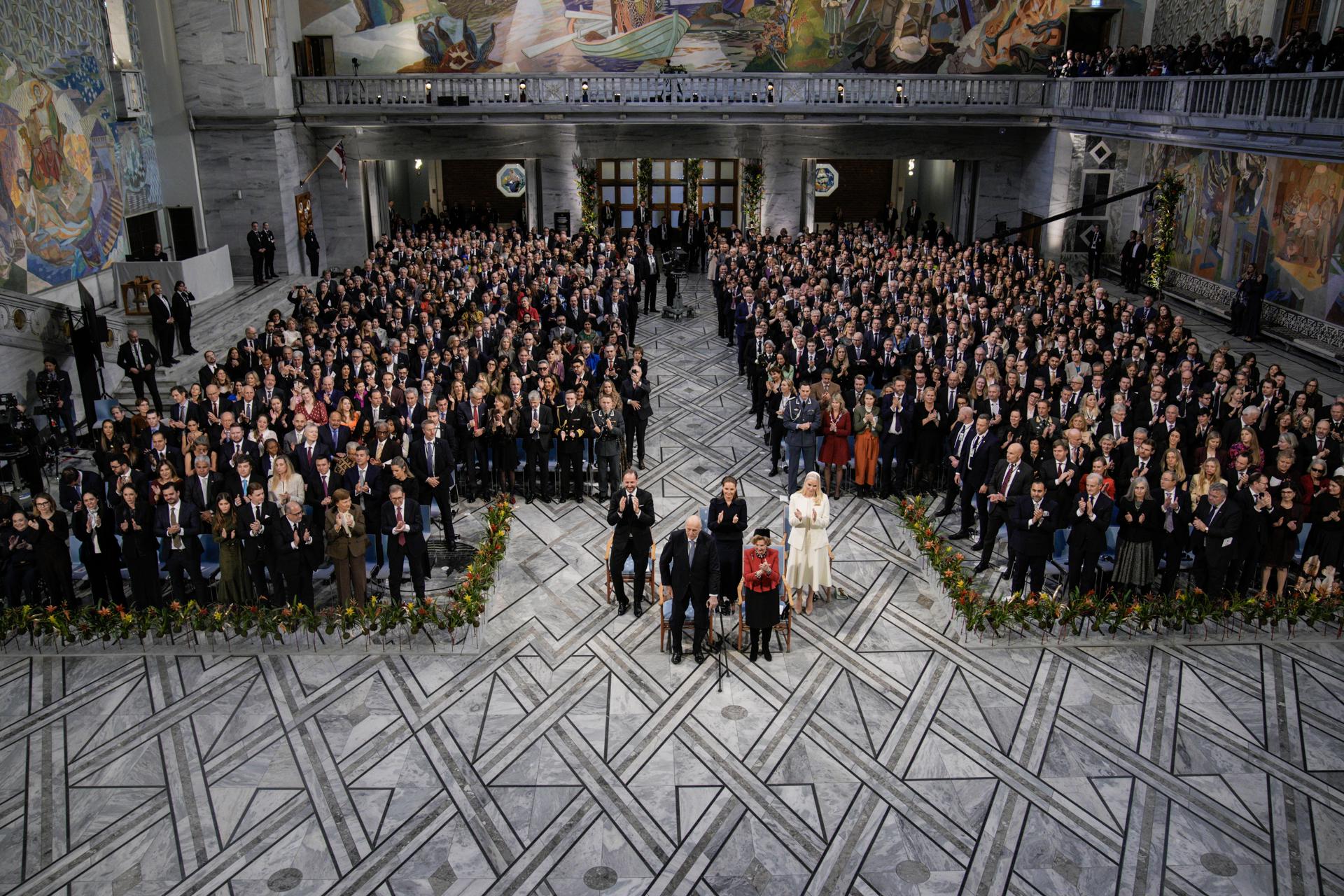 Ceremonia entrega Premio Nobel de Paz a María Corina Machado