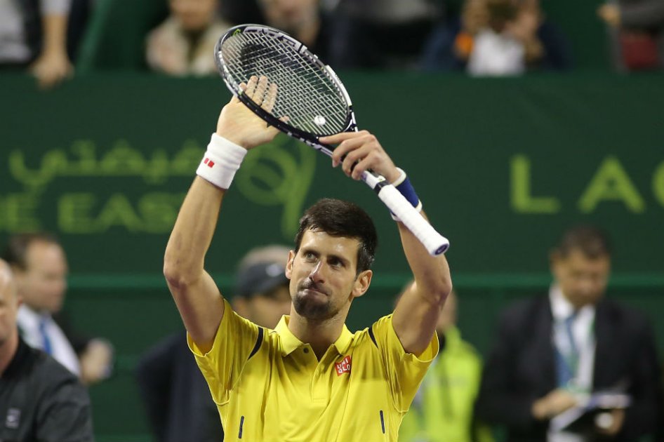 Novak Djokovic enfrentará a Nadal en la final de Doha. Foto: AFP