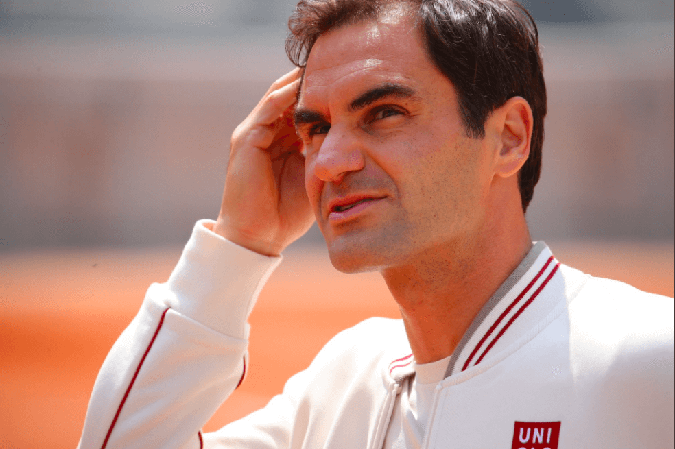 Roger Federer volvió a entrenar en la Philippe Chatrier