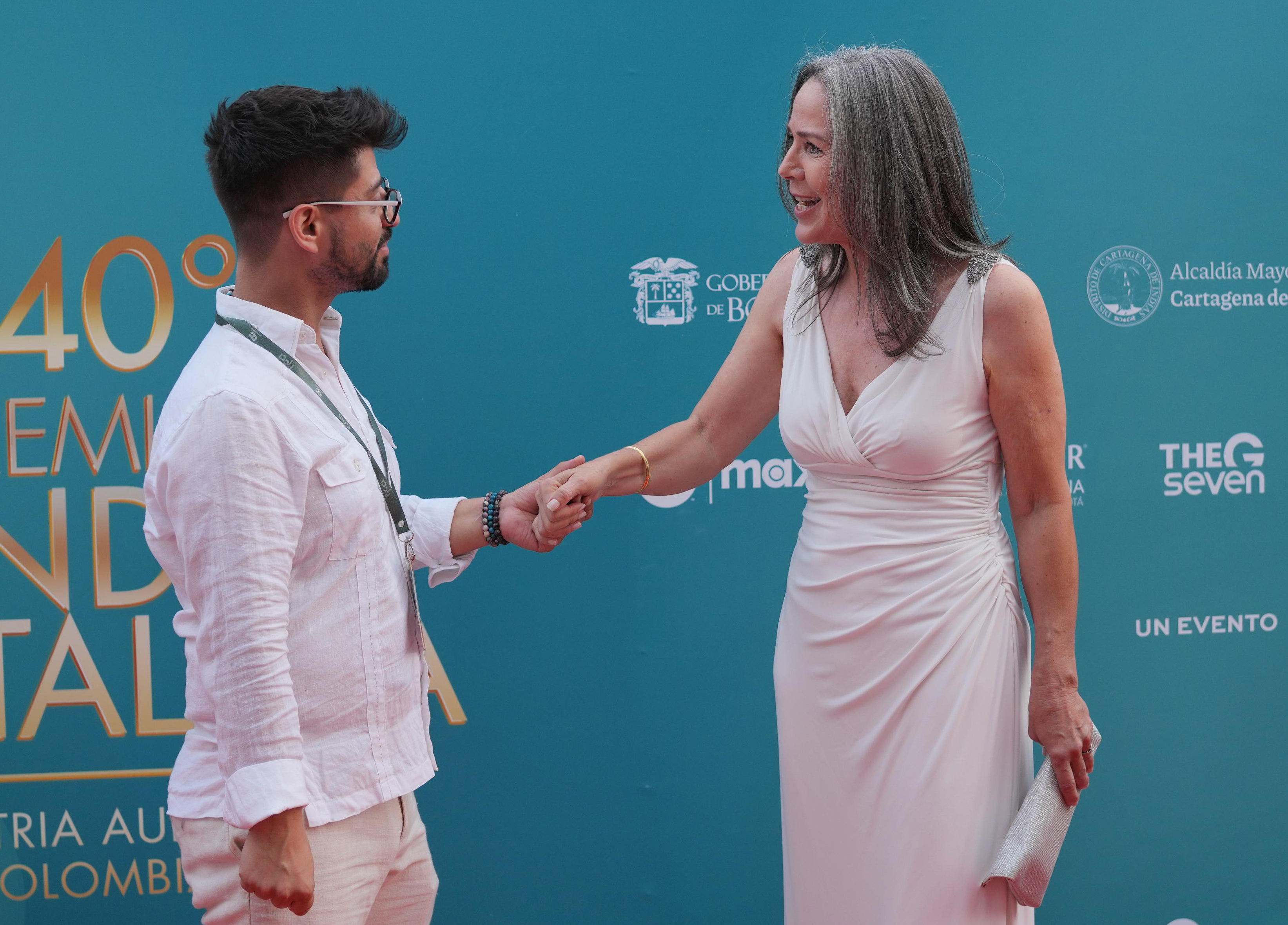 Haydée Ramírez, reconocida por su papel en Padres e Hijos, estuvo en la alfombra roja de los premios India Catalina.
