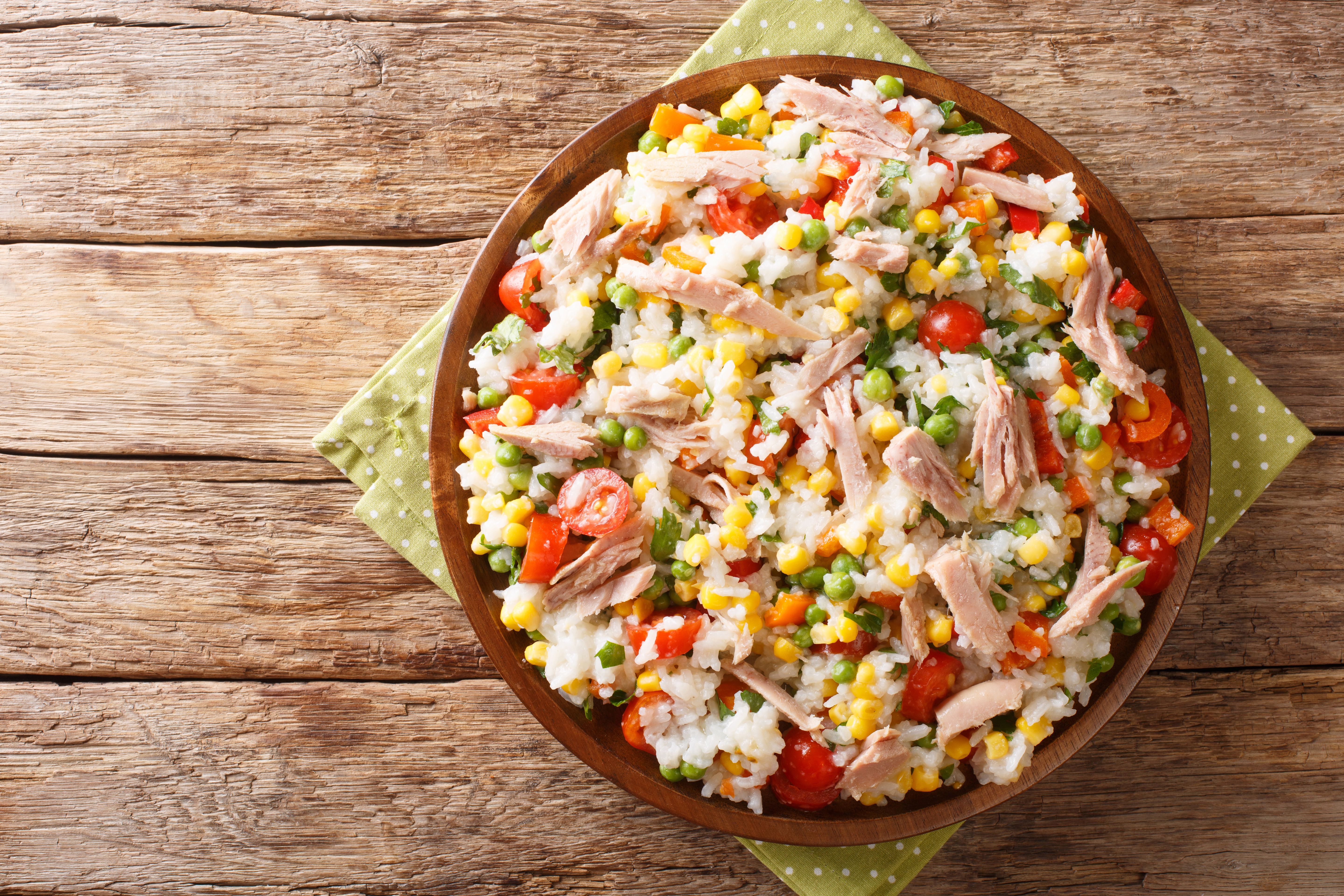 Arroz con atún de lata rápido y económico
