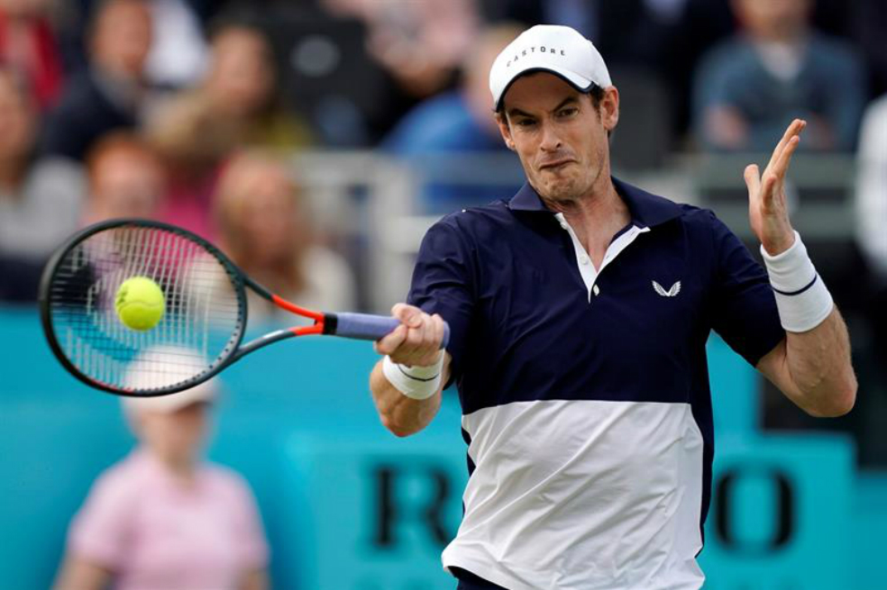 Andy Murray, durante el partido ante los colombianos. / EFE