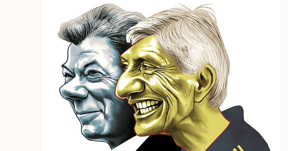 Juan Manuel Santos y José Pékerman ¿A quién le ha ido mejor?