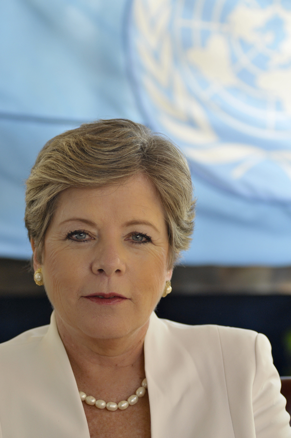 Alicia Bárcena, Secretaria Ejecutiva de la Comisión Económica para América Latina y el Caribe (CEPAL) de las Naciones Unidas