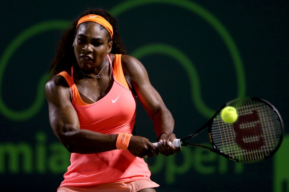 Serena Williams venció en semifinales a la rumana Simona Halep. Foto: AFP