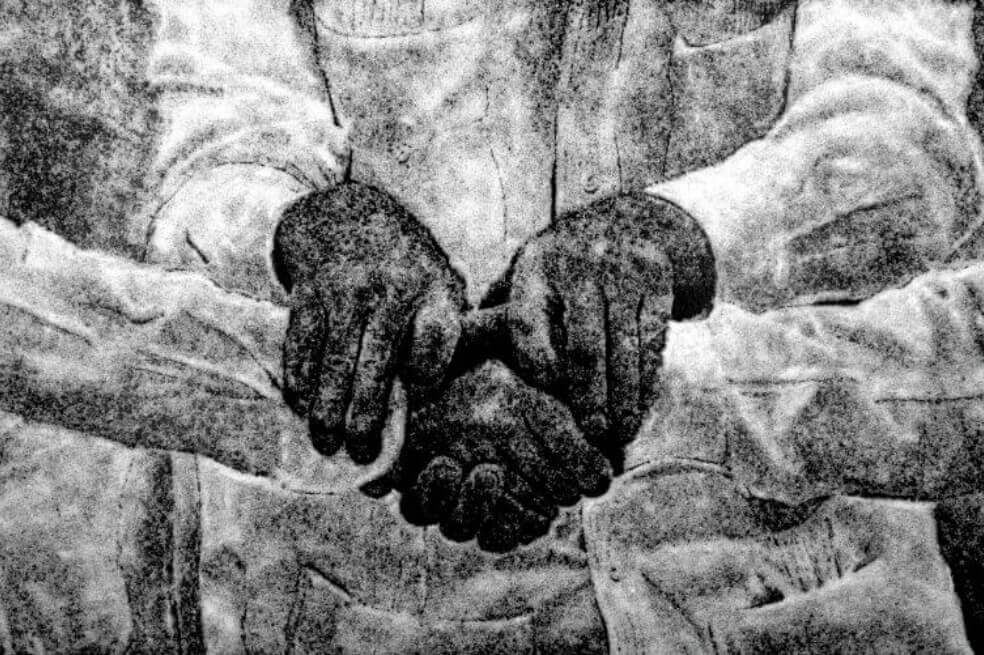 Obra “Firma de Acuerdos de Paz con las Farc” (sal), 2017. / Cortesía Galería Nueveochenta