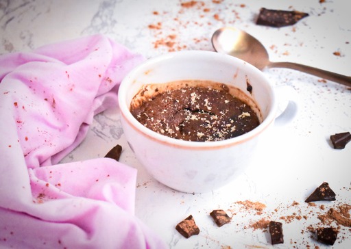 Paso a paso para saborear un rico “mug cake”
