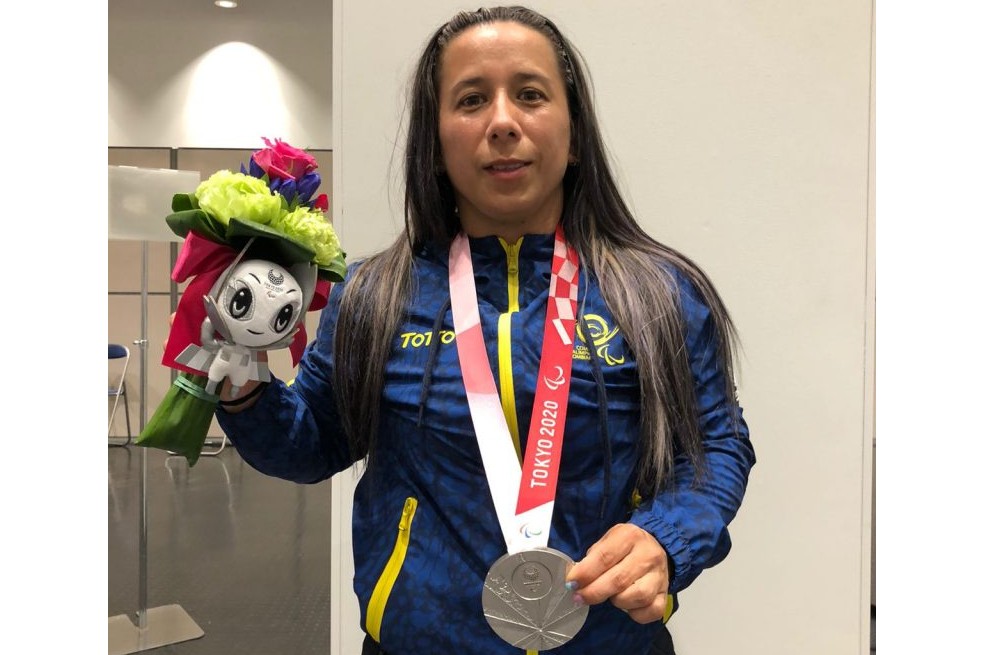 Mayerli Buitrago ganó medalla de plata en los Juegos Paralímpicos de Tokio 2020.