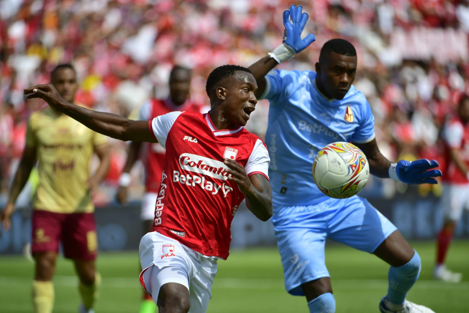 Santa Fe y Tolima se enfrentaban en duelo clave de la fecha 12 de la Liga BetPlay.