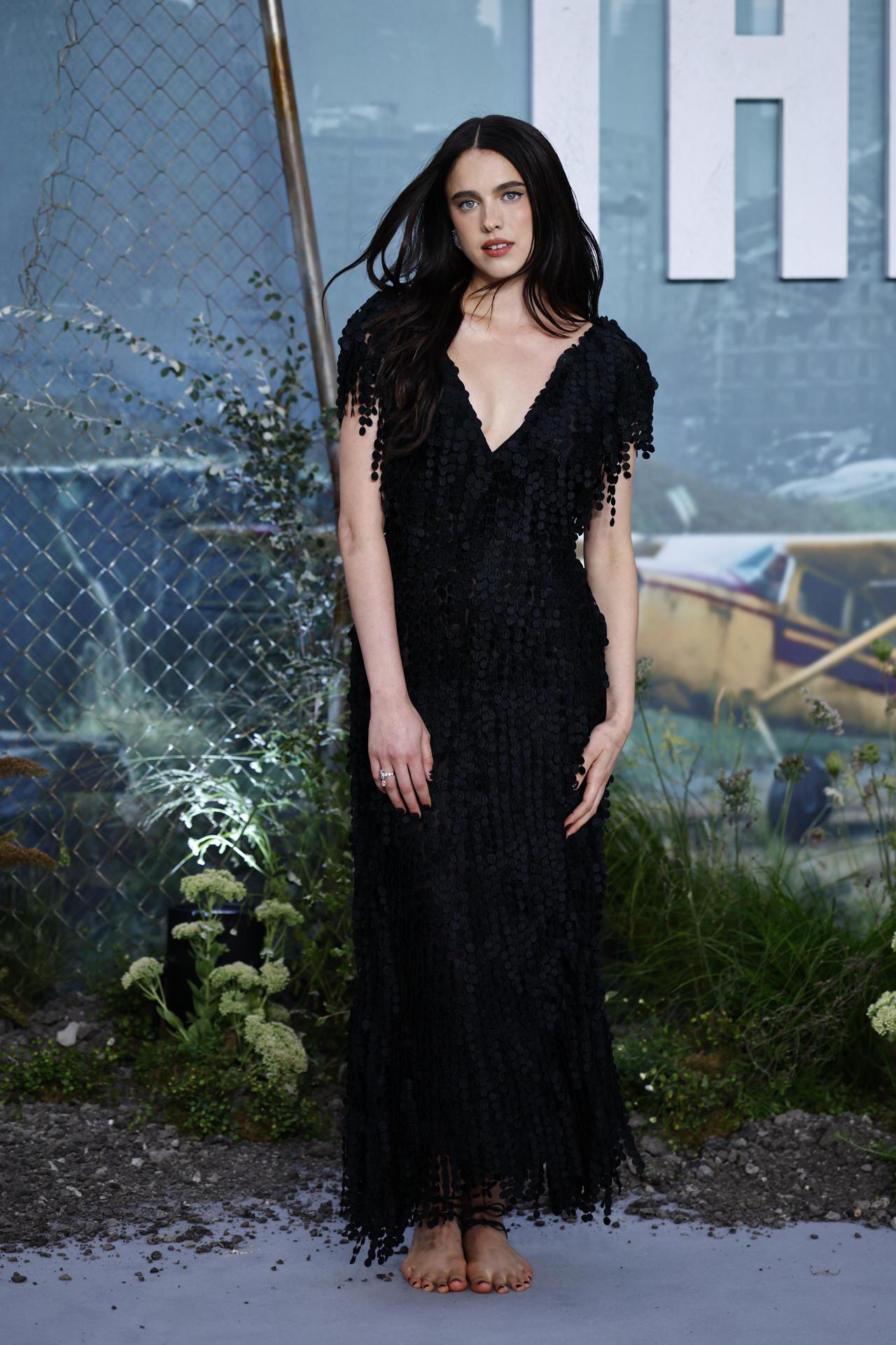 LONDON (United Kingdom), 20/08/2026.- US actor and cast member Margaret Qualley arrives for the world premiere of 'The Dog Stars' at Odeon Luxe Leicester Square in London, Britain, 20 August 2026. The film will be released in UK cinemas on 26 August 2026. (Cine, Reino Unido, Londres) EFE/EPA/TOLGA AKMEN